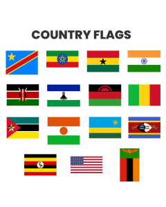 Country Flags - Pack of 2 (15 options)